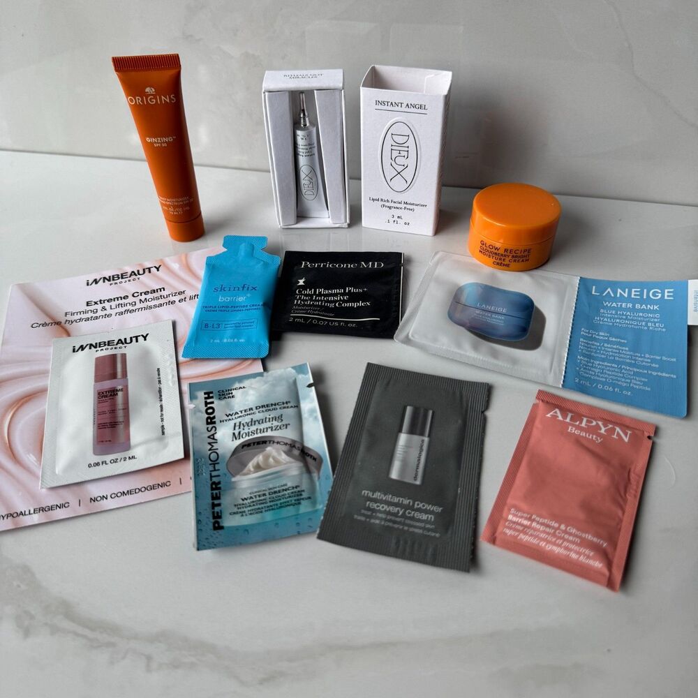 10pc Moisturizer Sampler Bundle - All New/Unopened/Unused